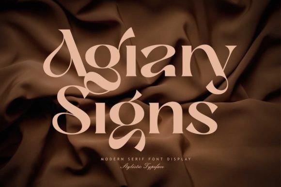 Agiary Signs: A Serif Font Built for Digital Impact