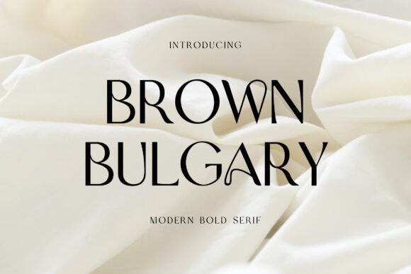 Brown Bulgary Font for Creative Makers