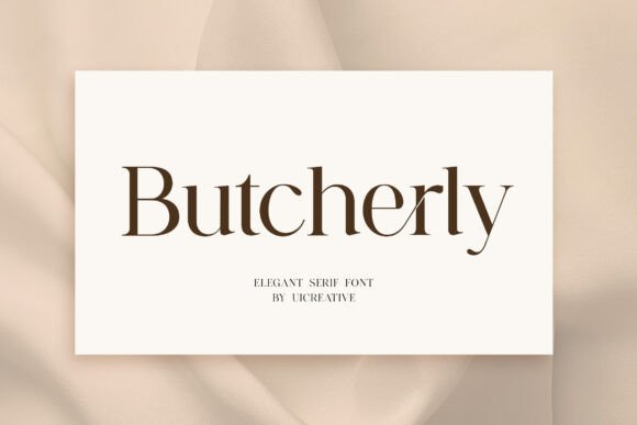 Butcherly: A Modern Serif Font for Web Design