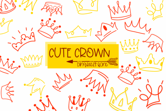 Cute Crown: A Playful Dingbats Font for Crafters