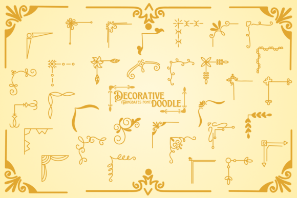 Decorative Doodle: A Playful Font for Branding with Personality