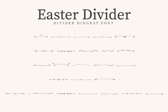 Easter Divider: A Versatile Dingbat Font for Creative Crafters