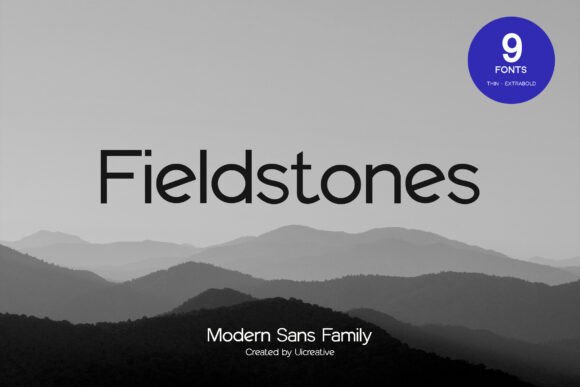 Fieldstones: A Modern Sans Serif for Elegant Design