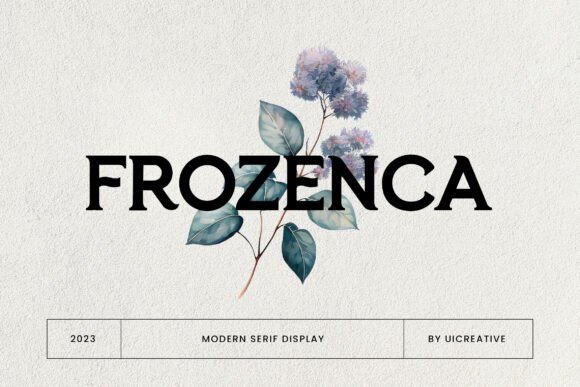 Frozenca: A Modern Serif Font for Web Design