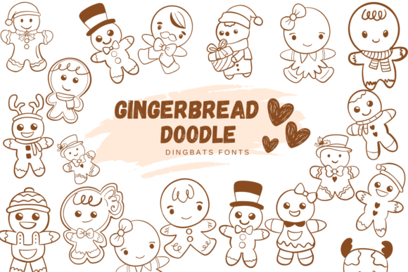 Gingerbread Doodle: A Sketch-Style Dingbats Font for Scroll-Stopping Campaigns