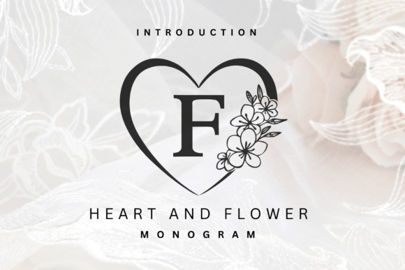 Heart and Flower Monogram Brings Romance to Editorial Design