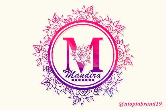 Mandira Monogram: A Dainty Decorative Font for Handmade Creations