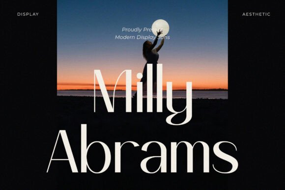 Milly Abrams: A Modern Display Serif Typeface for Marketers