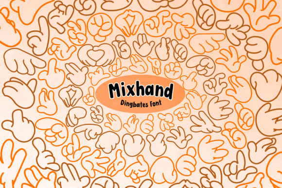 Mixhand: A Sketch-Style Dingbats Font for Creative Branding Projects