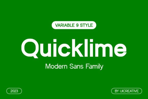 Quicklime Font for Modern Design