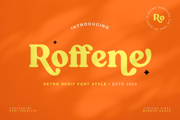 Roffene: A Bold Serif Font for Handmade Products
