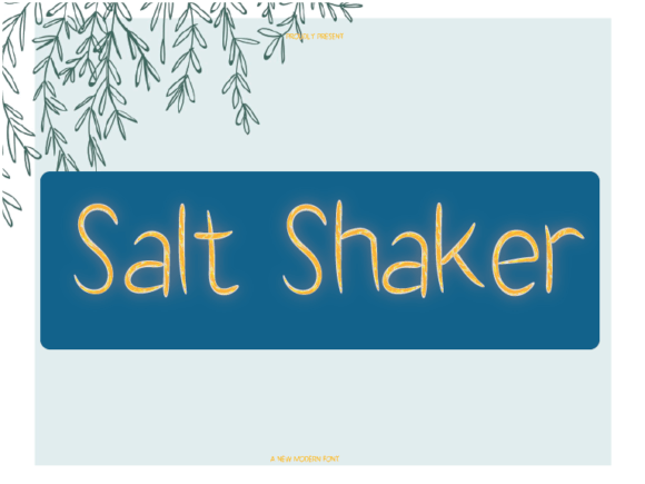 Salt Shaker: A Sweet Sans Serif Font for Small Business Branding