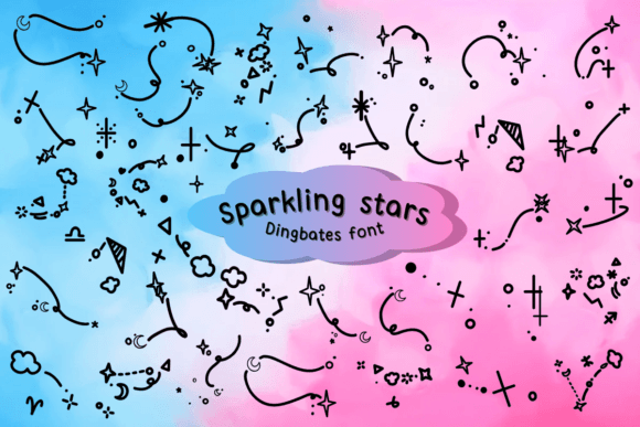Sparkling Stars Font for Thoughtful Editorial Design