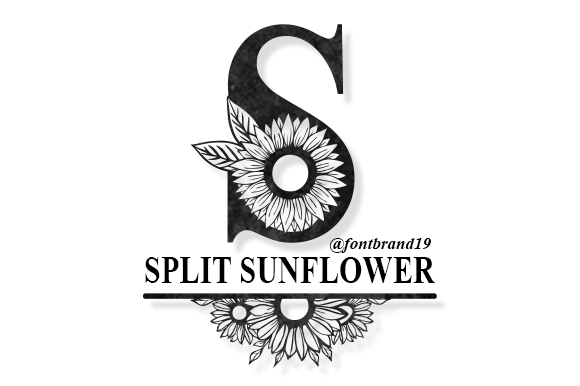 Split Sunflower Monogram: A Decorative Typeface for Modern Web Design