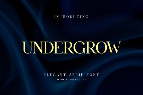 Undergrow: A Bold Serif for Real-World Design